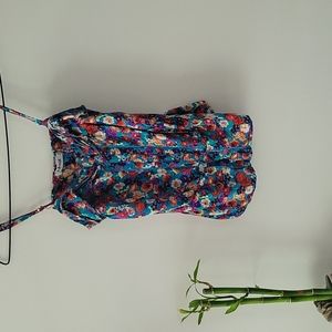 Floral Garage tank top, Size S